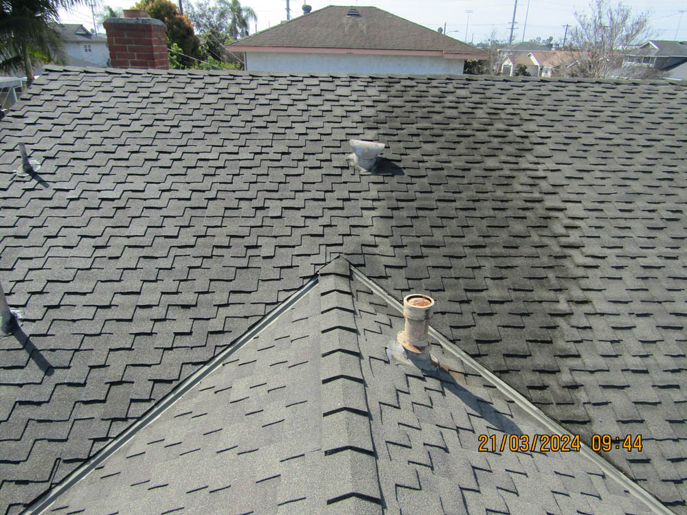 Roof Cleaning Composition Before & After